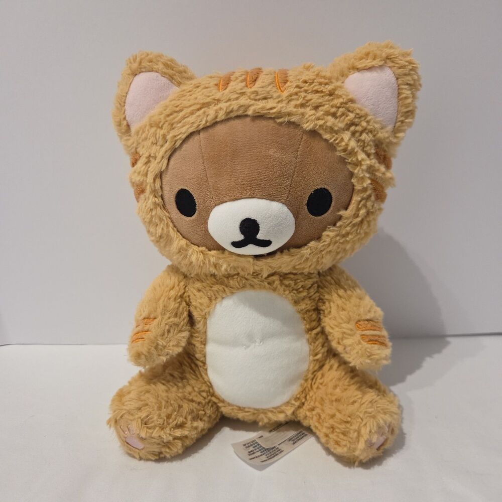 Rilakkuma San-X Original Fluffy Tiger Costume 12" Plush Stuffed Animal Pocket